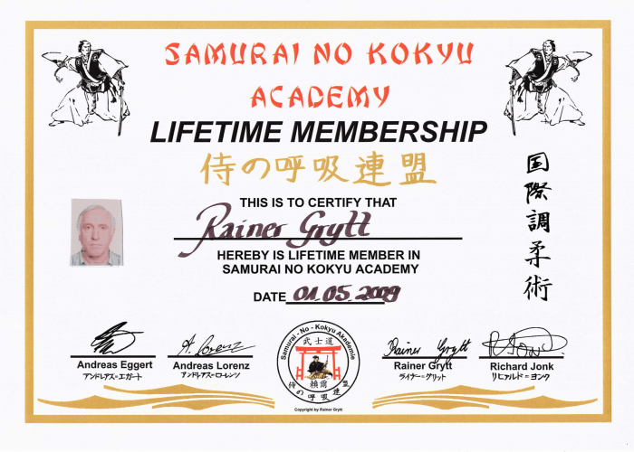 20090501 Lifetime Membership SNK